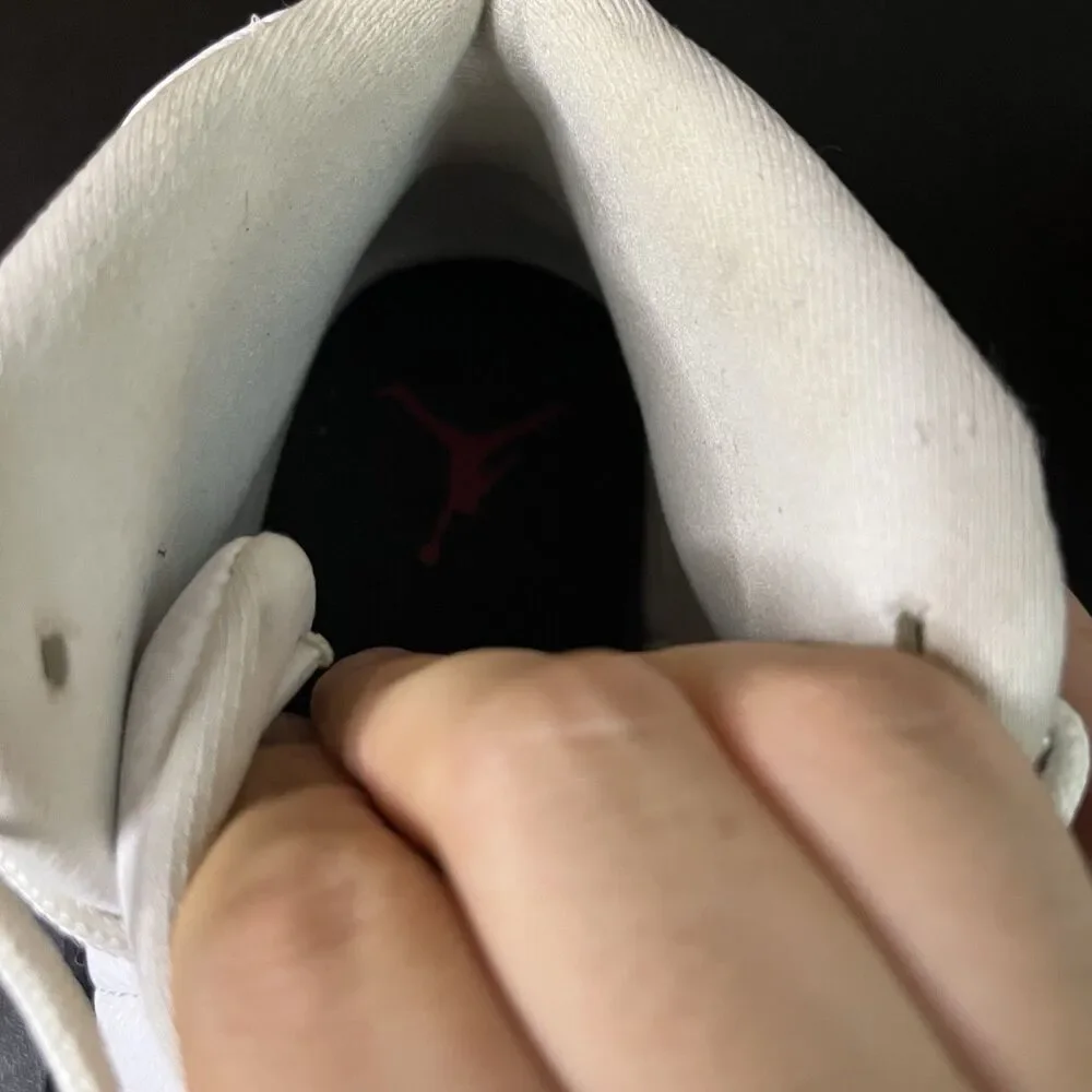 Air Jordan 12 Men's Retro White/Red-Black Taxi Flip Size 10.5 Men NO BOX USED